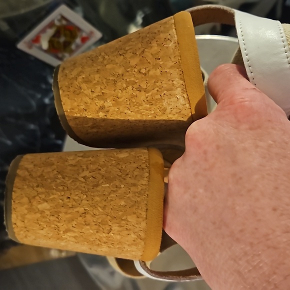 Yellow Box Cork Canvas Slip-on Wedges - Picture 7 of 8